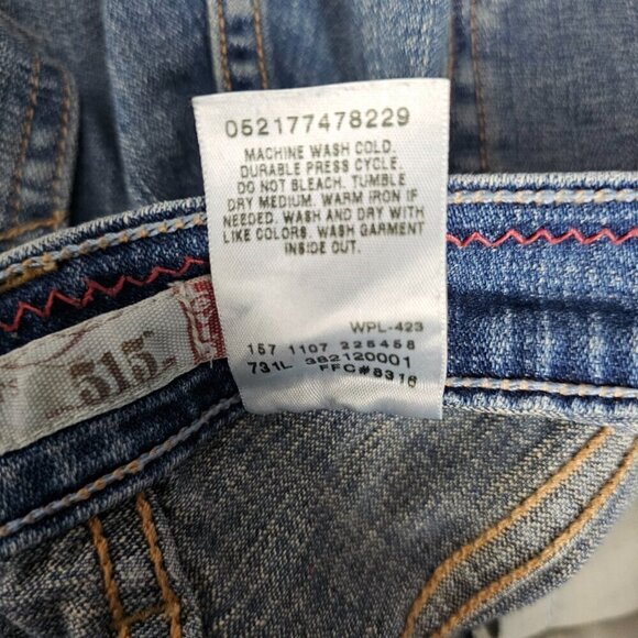 Levi's 515 Denim High Waist Blue Jean Shorts - Picture 8 of 8